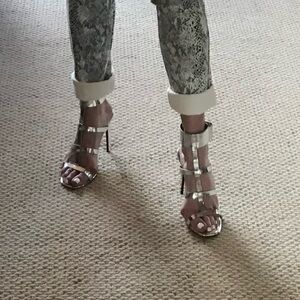 Calvin Klein Silver Heels